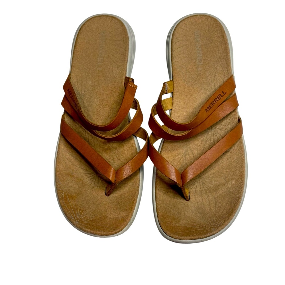 Merrell Women’s Duskair Seaway Post straps Sandal‎ in Natural Tan size 8 - Picture 8 of 12